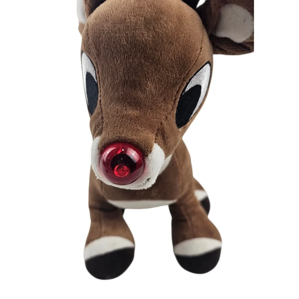 Rudolph The Red Nosed Reindeer Plush Rashti & Rashti 2016 Musical‎ Light Up Nose